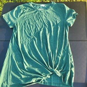 Women's Green Size 16 New with Tags Feager Tshirt Size XL Knot Front T-Shirt
